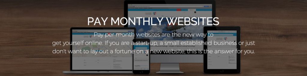 Pay monthly websites